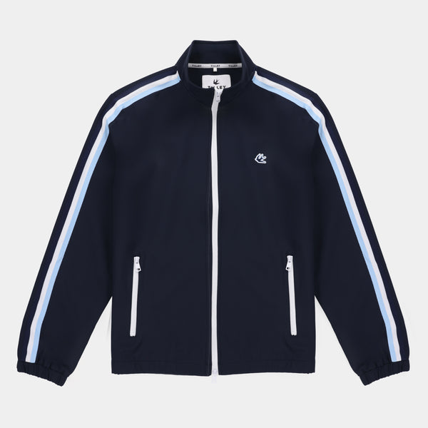 トップス rosyluce RIBBON TRUCK JACKET NAVY Ribbon Track Jacket – Tilley USA