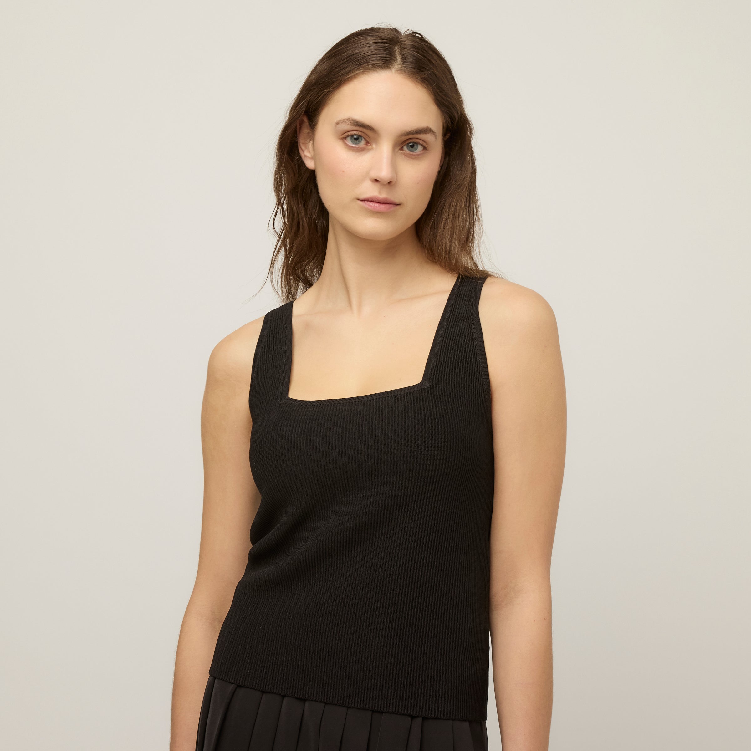 Layered Rib Shell Square Neck Rib Shell – Tilley USA
